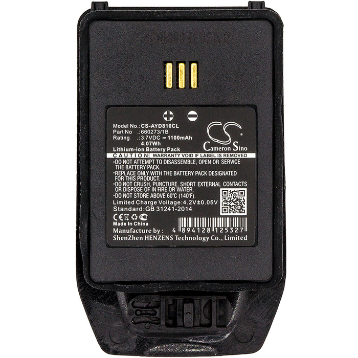 Ascom 660273 D61 D65 D81 DH5 DH5-AABAAA 2E Cordless Phone Replacement Battery-3
