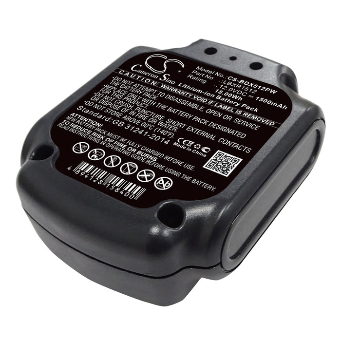 Black & Decker BDCD112 BDCD12 BDCDD12 BDCD 1500mAh Replacement Battery-3