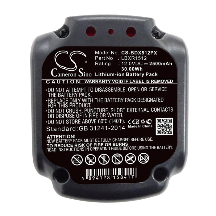 Black & Decker BDCD112 BDCD12 BDCDD12 BDCD 2500mAh Replacement Battery-6