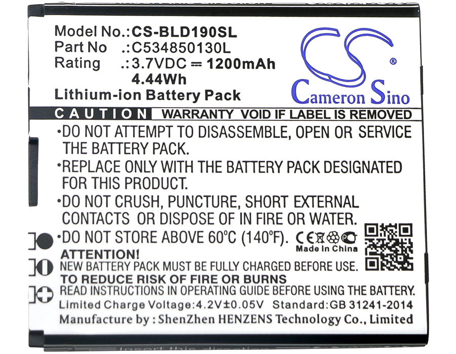 BLU D190 Dash Jr 3g Mobile Phone Replacement Battery-5