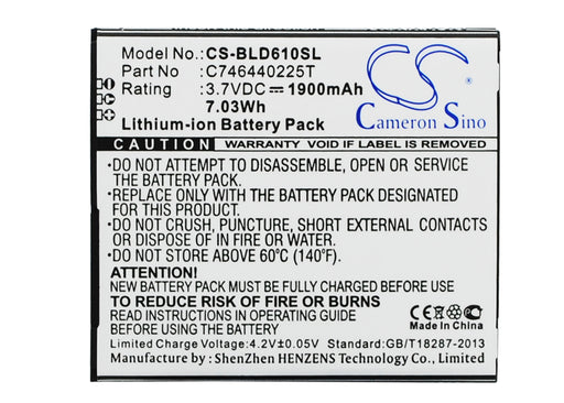 BLU D610 D610A D610i Studio 5.5 Replacement Battery-main