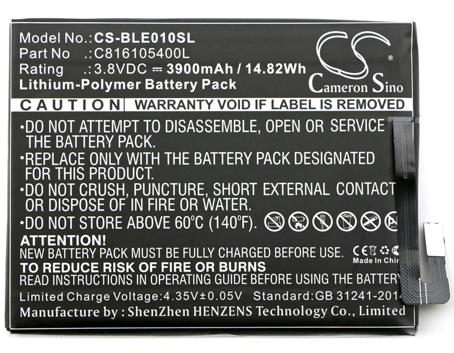 BLU E010Q Energy X Mobile Phone Replacement Battery-3
