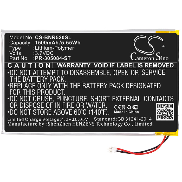 Barnes & Noble BNRV520 GlowLight 3 GlowLight 6 inches eReader Replacement Battery-3