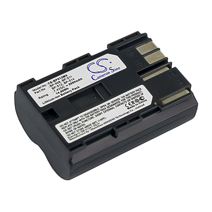 Canon DM-MV100X DM-MV100Xi DM-MV30 DM-MV40 2000mAh Replacement