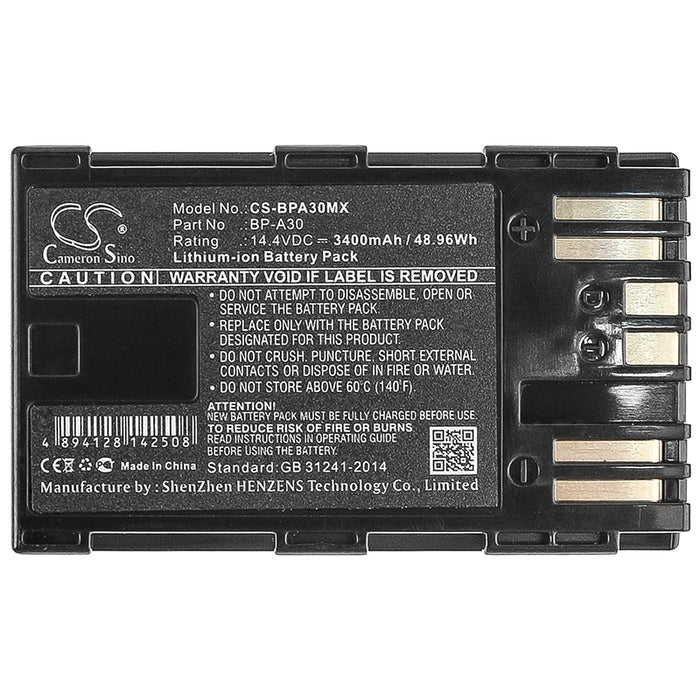 Canon CA-CP200L EOS C200 EOS C200 PL EOS C200B EOS C300 Mark II EOS C300 Mark II PL XF705 3400mAh Camera Replacement Battery-5