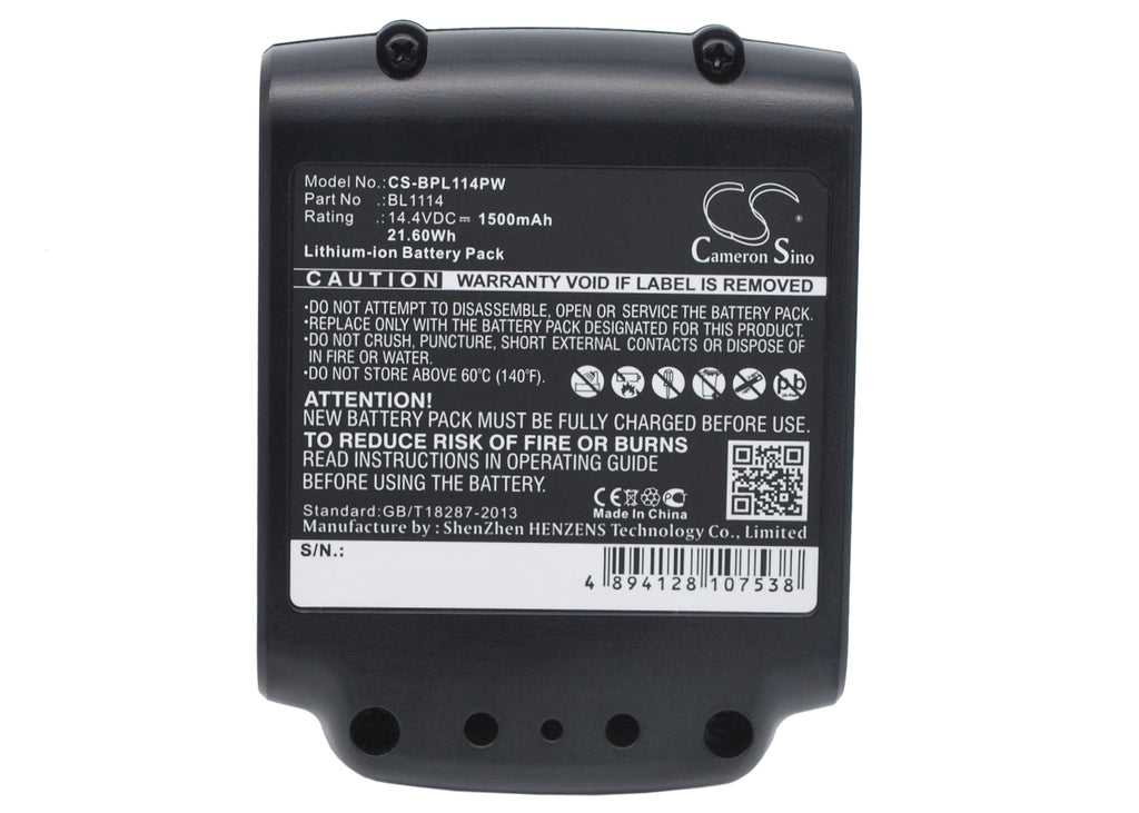 14.4V Li-ion Battery Charger For Black Decker BL1114 BL1314 BL1514 LB16  ASL146K