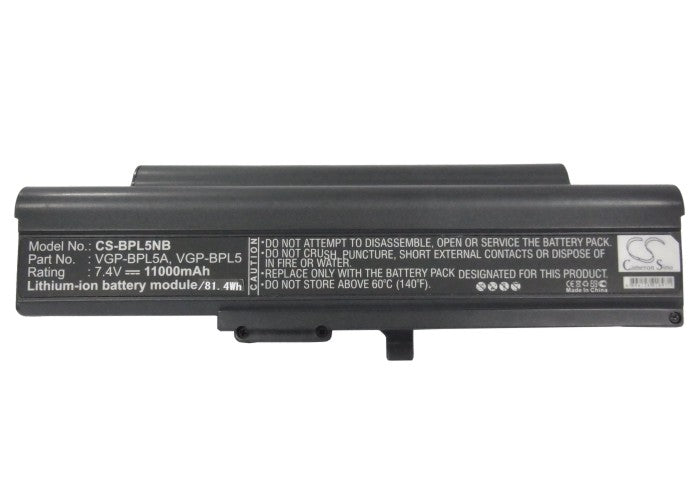 Sony VAIO VGN-TX15C W VAIO VGN-TX16C VAIO VGN-TX16C W VAIO VGN-TX16GP W VAIO VGN-TX16LP W VAIO VGN-TX16SP W VA Laptop and Notebook Replacement Battery-5