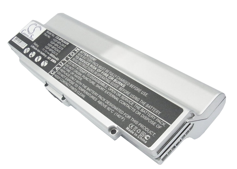 Sony VAIO VGN-C140G B VAIO VGN-C150P B VAI 8800mAh Replacement Battery-main