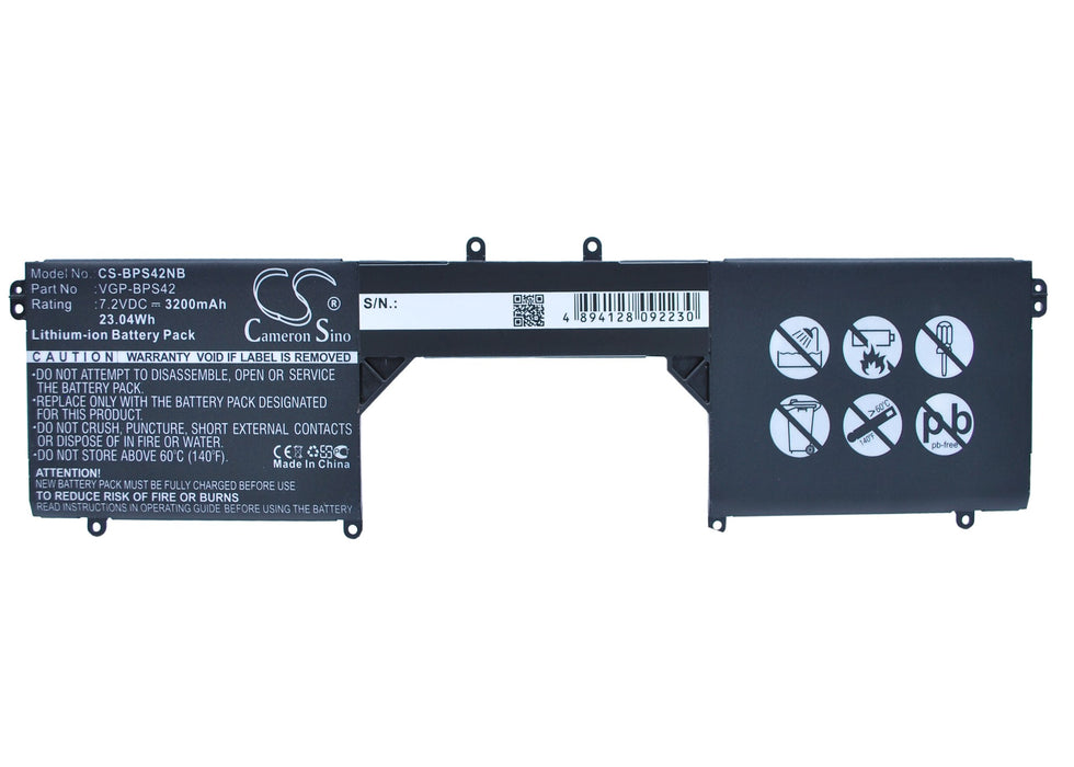 Sony SVF11N14SCP SVF11N15SCP SVF11N18CW VAIO Fit 11A Laptop and Notebook Replacement Battery-5