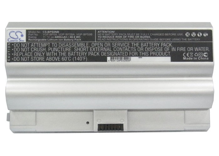 Sony VAIO GN-FZ70B VAIO PCG-381L VAIO PCG-382L VAIO PCG-383L VAIO PCG-384L VAIO PCG-391L VAIO PCG-392L 4400mAh Laptop and Notebook Replacement Battery-5