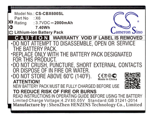 Cubot X6 Replacement Battery-main