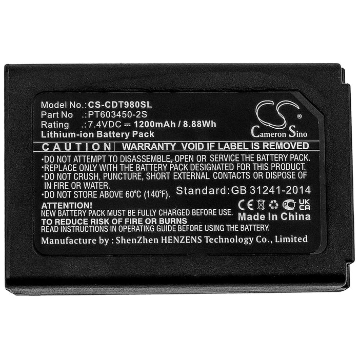 CEM DT-9880 DT-9880M DT-9881 DT-9881M DT-9883M Replacement Battery-5