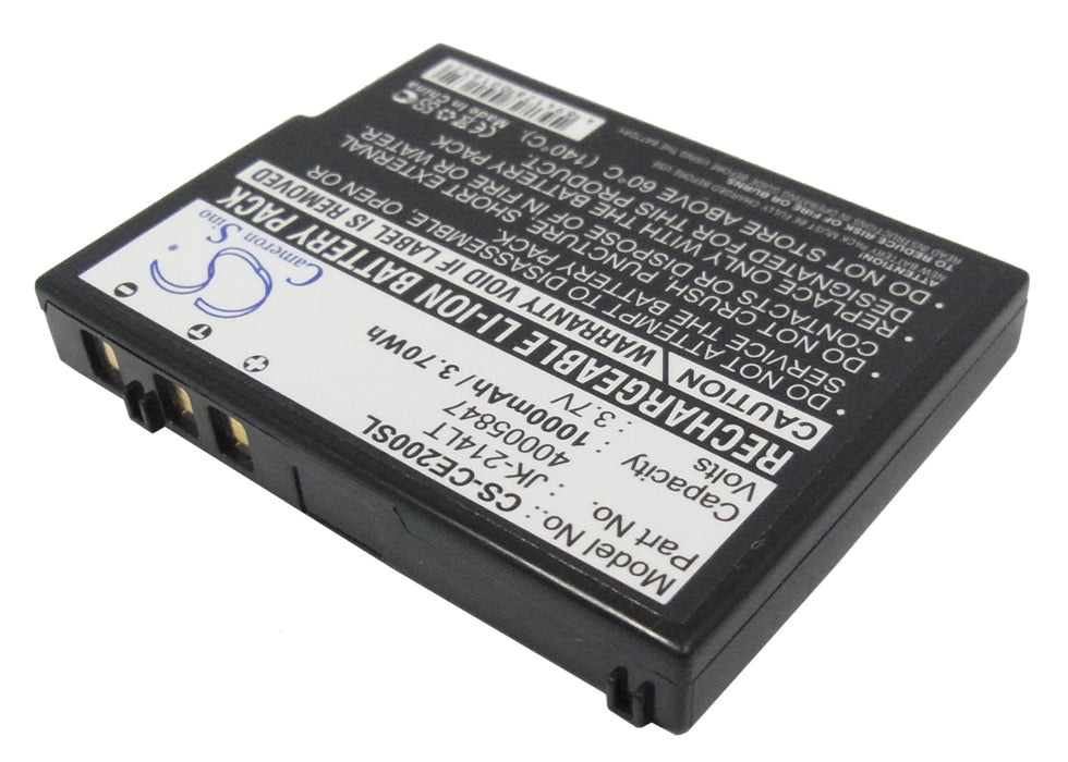 Casio Cassiopeia K-835PU Cassiopeia E-200 Cassiopeia E200G Cassiopeia MR-CE200 PDA Replacement Battery-2