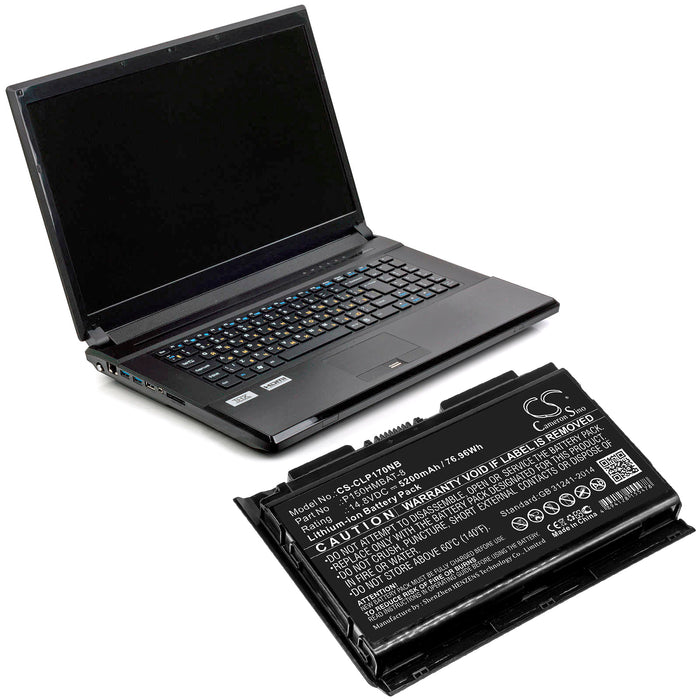 Clevo Nexoc G505 P170HMx Laptop and Notebook Replacement Battery-4