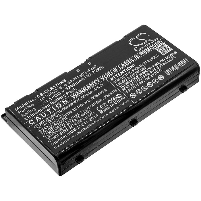 Clevo N150RD N150RD1 N150RF N150RF1-G N150SC N150S Replacement Battery-main