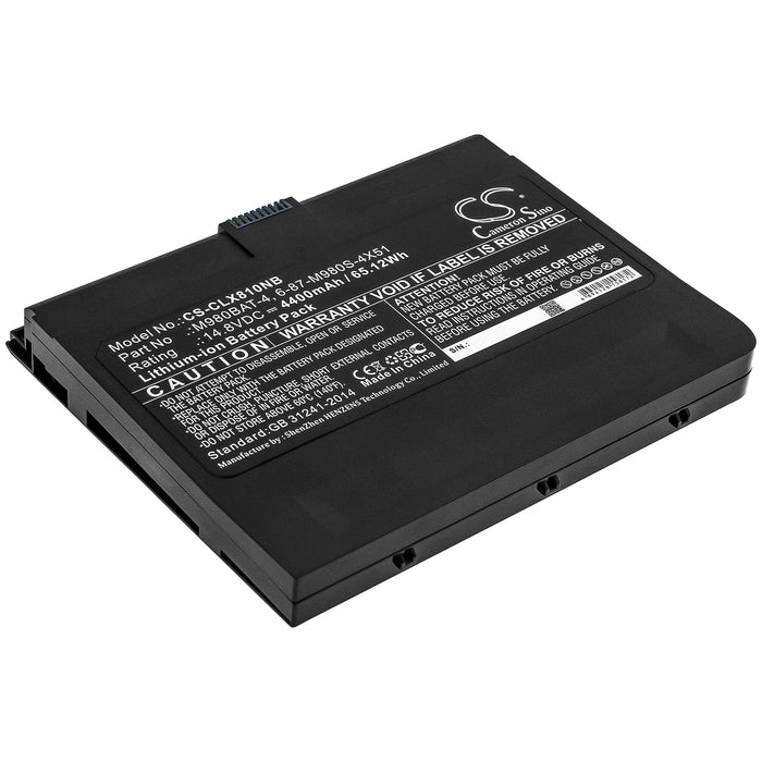 Clevo X8100 Replacement Battery-main