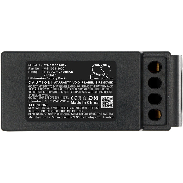 Cavotec M9-1051-3600 EX MC-3 MC-3000 3400mAh Remote Control Replacement Battery-7