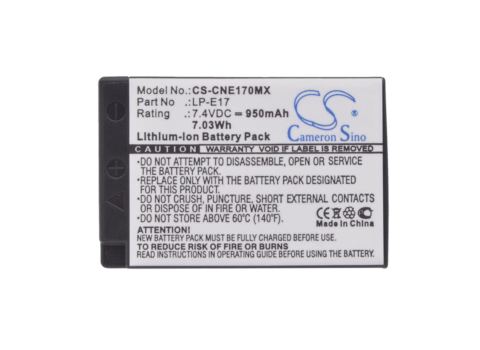 Canon EOS 200D EOS 750D EOS 760D EOS 770D EOS 800D EOS Kiss X8i EOS M3 EOS M5 EOS M6 EOS Rebel T6i EOS Rebel T6s Camera Replacement Battery-5