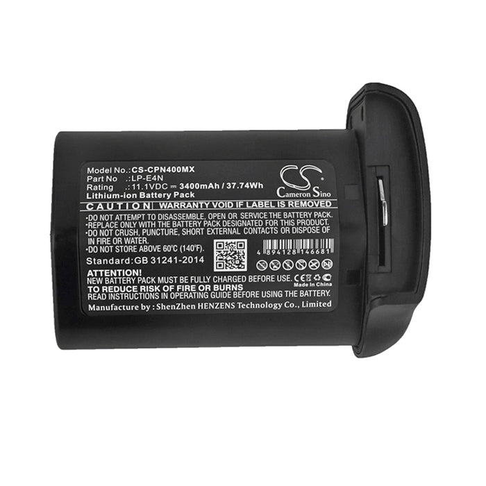 Canon 1D Mark 3 1D Mark 4 1DS Mark 3 1DX 540EZ 550EX 580EX 580EX-II EOS 1DX Mark 2 EOS-1D Mark IV EOS-1D MarkIII EO 3400mAh Camera Replacement Battery-5