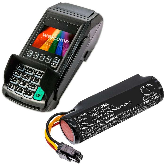 Dejavoo Z9 Black Z9 v4 2600mAh Payment Terminal Replacement Battery-6