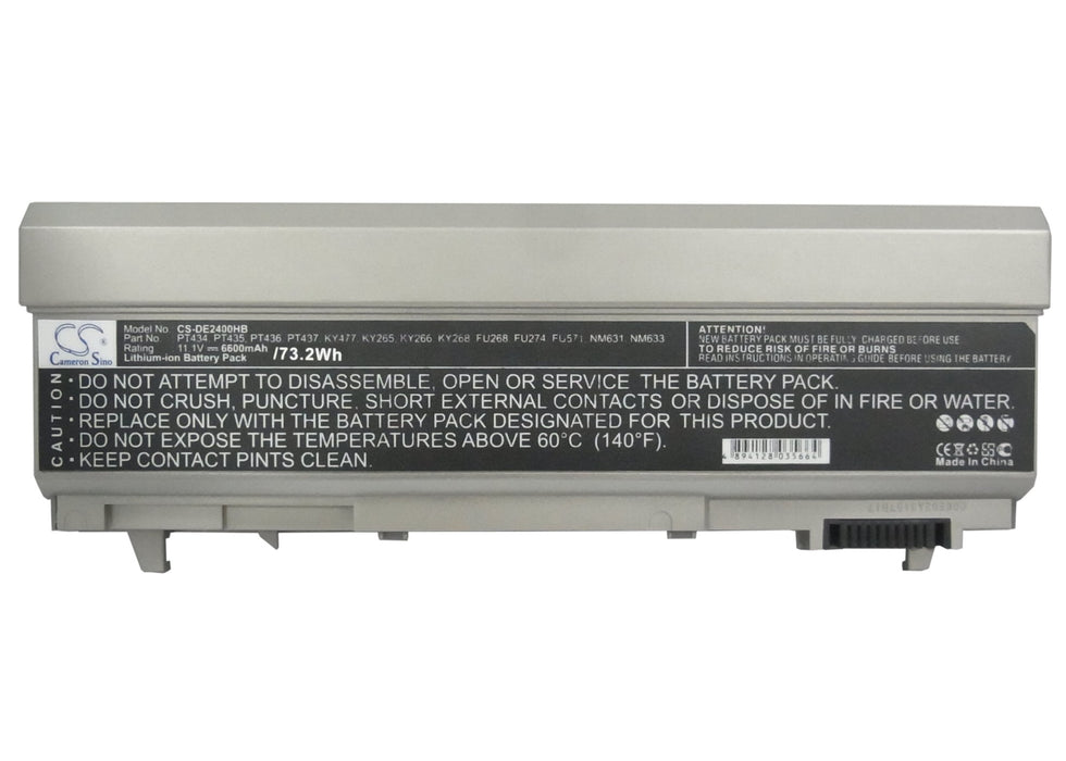 Dell Latitude 6400 ATG Latitude E6400 Latitude E6400 ATG Latitude E6400 XFR Latitude E6410 Latitude E6 6600mAh Laptop and Notebook Replacement Battery-5