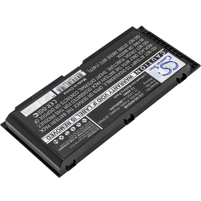 Dell Precision M4600 Precision M4600 Mobile WorkSta Precision M4700 Precision M4700 Mobile WorkSta Pre 6600mAh Laptop and Notebook Replacement Battery-2