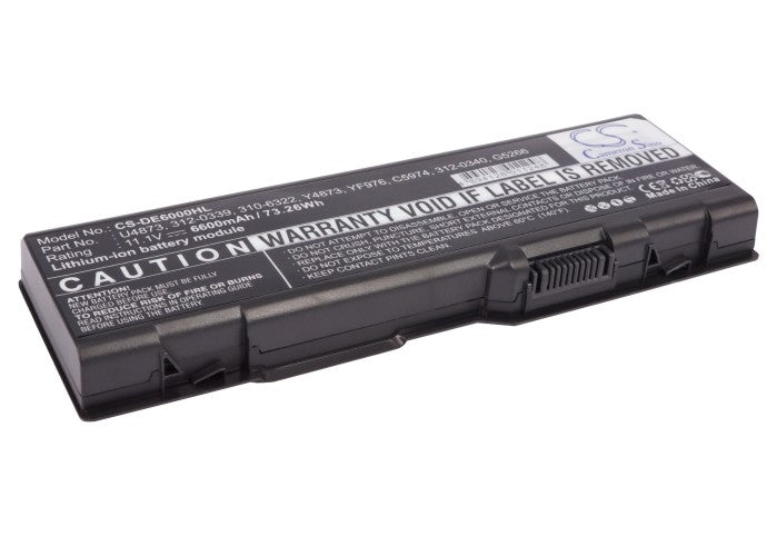 Dell Inspiron 6000 Inspiron 9200 Inspiron  6600mAh Replacement Battery-main