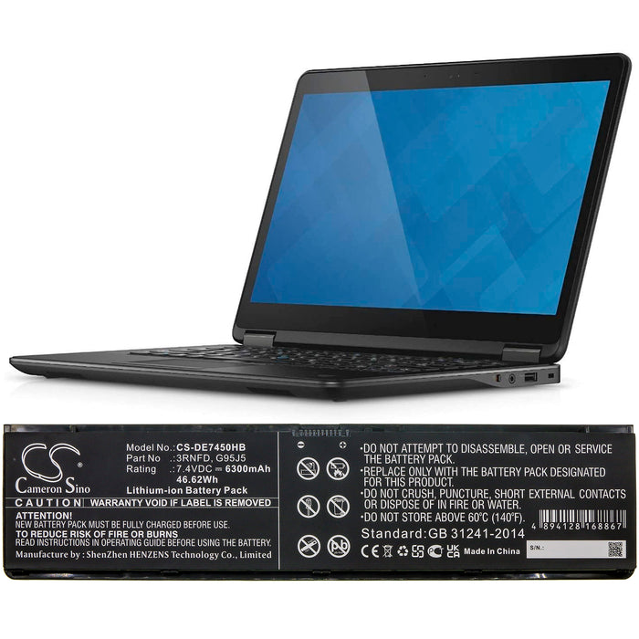 Dell Latitude E7250 Latitude E7440 Latitude E7450 Laptop and Notebook Replacement Battery-5