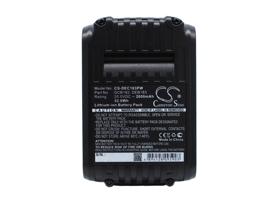 Dewalt DCD740 DCD740B DCD780 DCD780B DCD78 2600mAh Replacement Battery-main