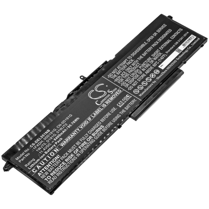 Dell Latitude 15 5501 Latitude 15 5511 Precision 3 Replacement Battery-main