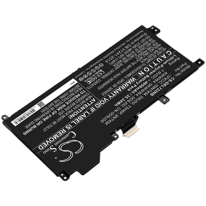 Dell Latitude 12 7200 Latitude 7200 2-in-1 Laptop and Notebook Replacement Battery-2