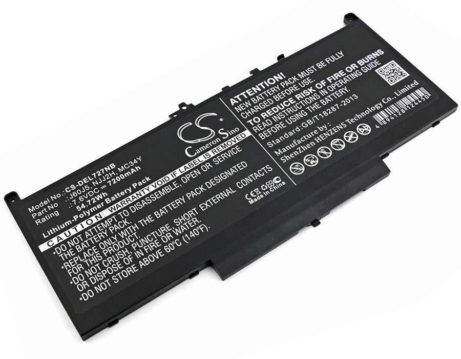 Dell Latitude 12 E7270 Latitude 12 E7470 L 7200mAh Replacement Battery-main