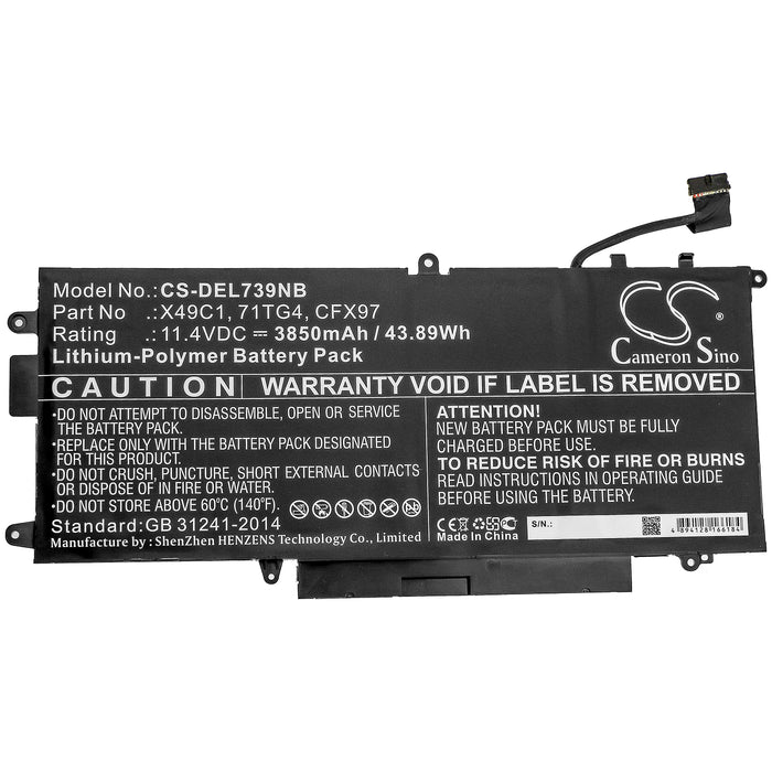 Dell Latitude 5289 2-in-1 Latitude 7390 2-in-1 Laptop and Notebook Replacement Battery-3