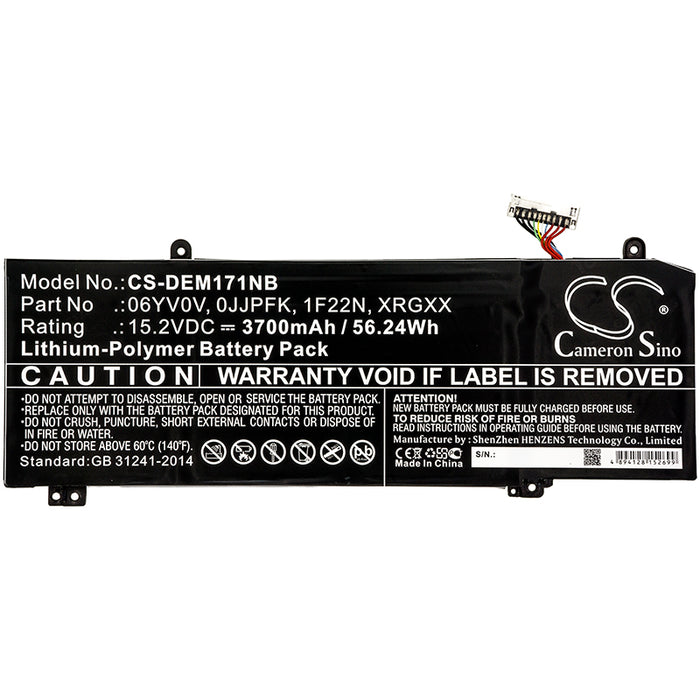 Dell ALIENWARE 2018 orion M15 ALIENWARE ALW15M-D1735R ALIENWARE ALW15M-R1725S ALIENWARE ALW15M-R1735R ALIENWAR Laptop and Notebook Replacement Battery-3