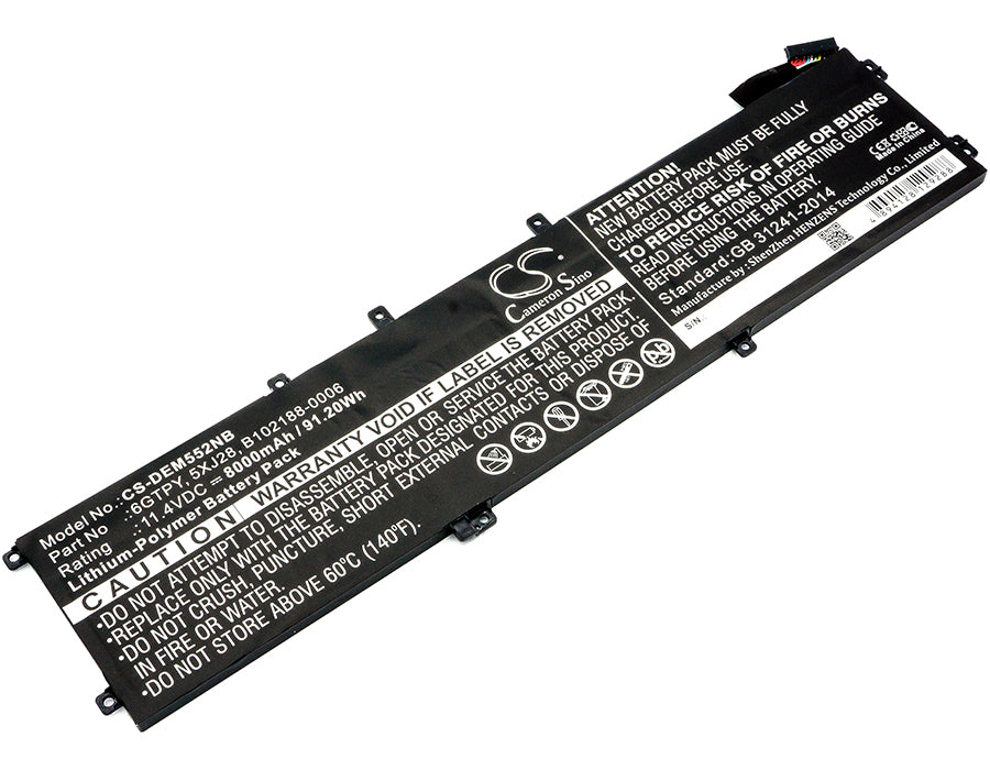 Dell Ins 15-7590-D1535B Ins 15-7590-D1635B Ins 15- Replacement Battery-main