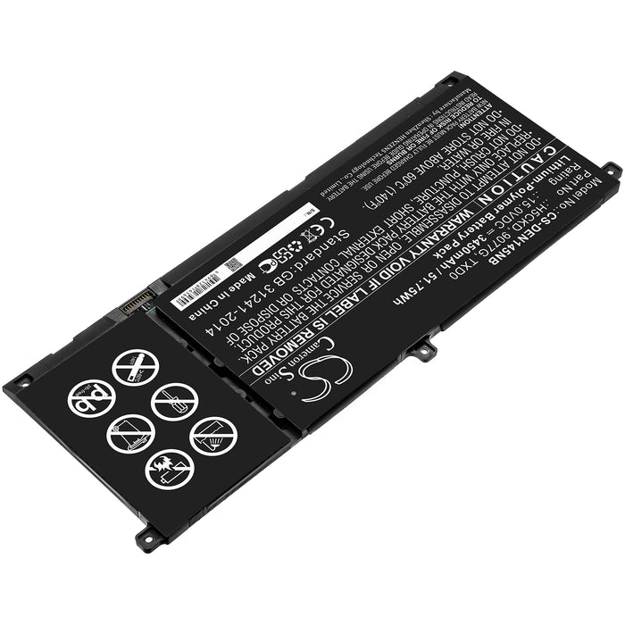Dell Inspiron 13 7306 2-in-1 Inspiron 14 5401 Inspiron 15 5501 Inspiron 15 5502 Inspiron 15 7506 2-in-1 P97F L Laptop and Notebook Replacement Battery-2