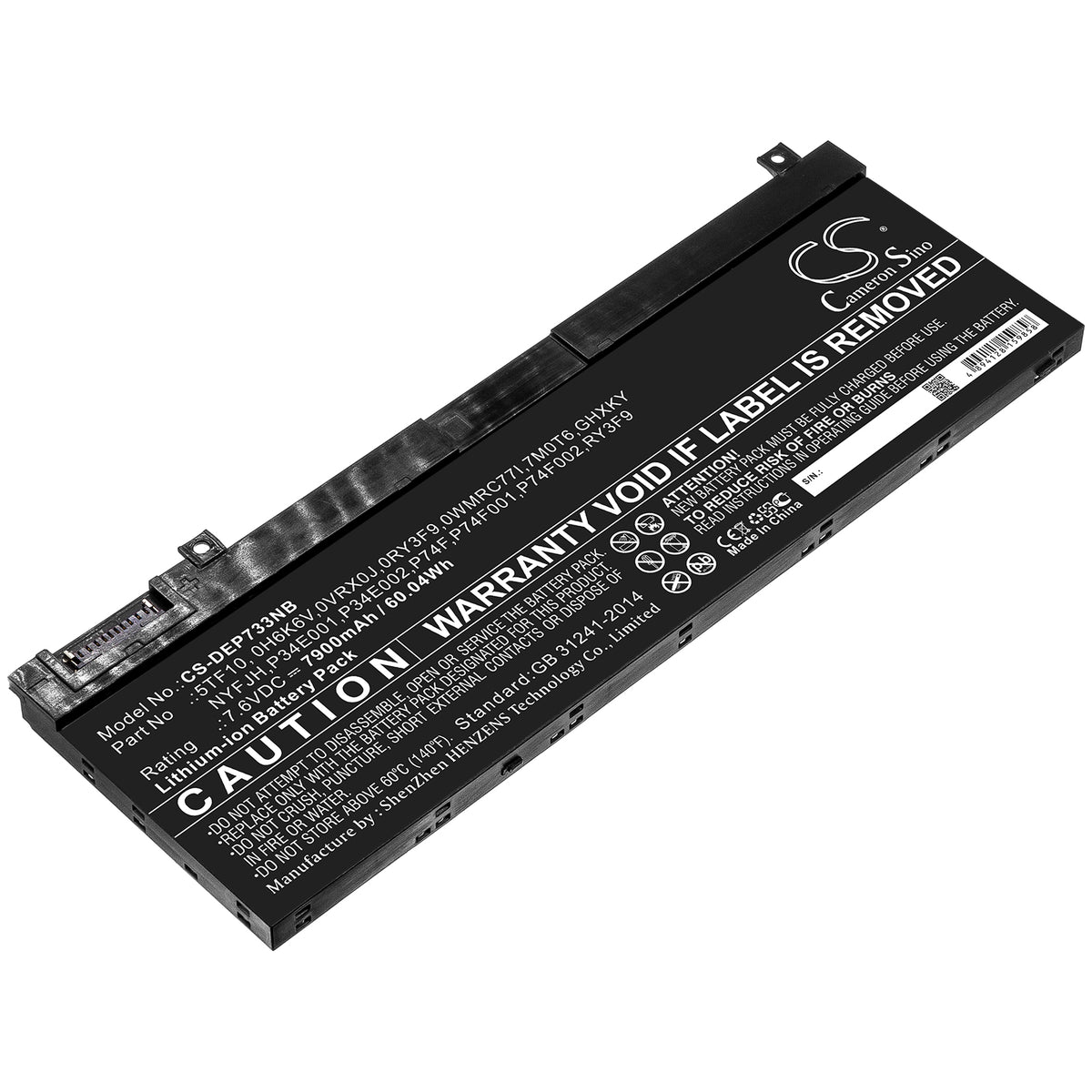 Dell Precision 7330 Precision 7530 Precision 7540 7900mAh Laptop and