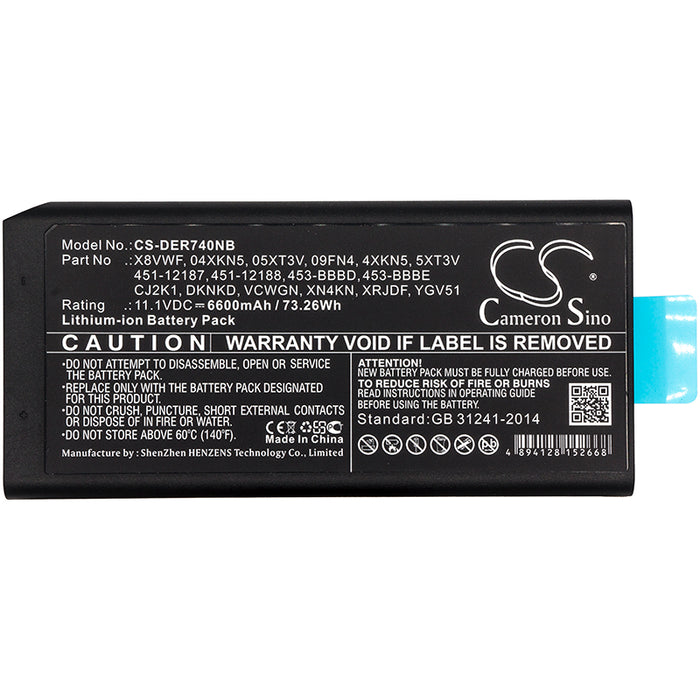 Dell Latitude 12 7204 Latitude 14 7404 Latitude 14 Rugged 5404 Latitude 14 Rugged 7404 Latitude 14 Rugged Extr Laptop and Notebook Replacement Battery-3