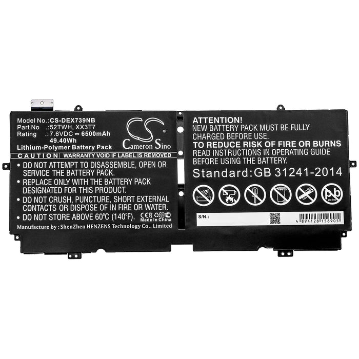 Dell XPS 13 7390 Laptop and Notebook Replacement Battery-3