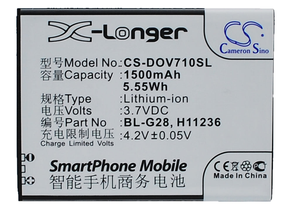 Doov D710 iEva D710 Mobile Phone Replacement Battery-5