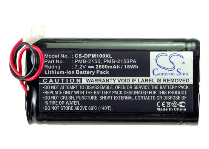 DAM PM100-BMB PM100-DK PM100II-BMB PM100II-DK PM100III-DK PM200-DK PM200ZB 2600mAh Remote Control Replacement Battery-5