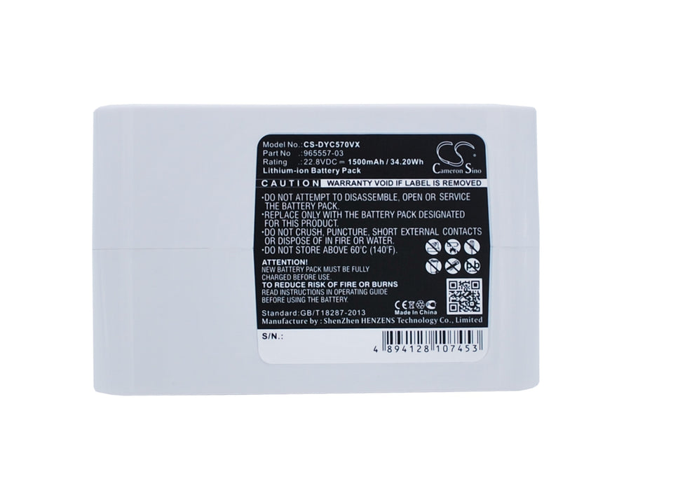 Dyson DC31 Animal DC34 DC34 Animal D White 1500mAh Replacement Battery-main