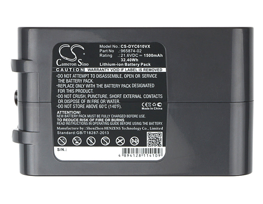 Dyson Absolute DC58 DC61 DC62 DC62 Animal DC72 DC74 Animal SV03 SV03 Animal Pro SV04 SV05 SV05 Absolute SV06 SV06 F 1500mAh Vacuum Replacement Battery-6