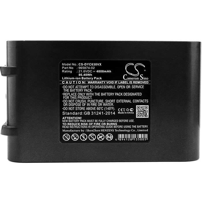 Dyson Absolute DC58 DC61 DC62 DC62 Animal DC72 DC74 Animal SV03 SV03 Animal Pro SV04 SV05 SV05 Absolute SV06 SV06 F 4000mAh Vacuum Replacement Battery-5