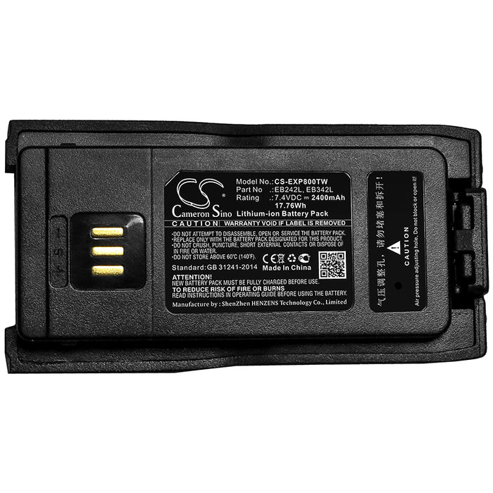 Excera EP8000 EP8100 2400mAh Two Way Radio Replacement Battery-5