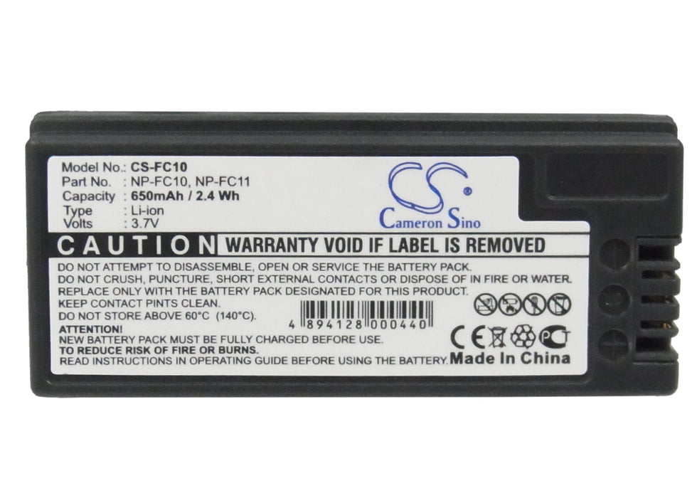 Sony Cyber-shot DSC-F77 Cyber-shot DSC-F77A Cyber-shot DSC-FX77 Cyber-shot DSC-P10 Cyber-shot DSC-P10L Cyber-shot DSC-P10S  Camera Replacement Battery-5