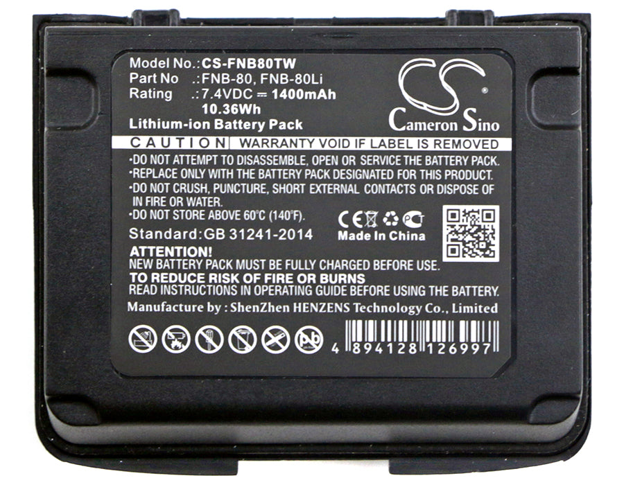 Vertex VX-5 VX-5R VX-5RS VX-6E VX-6R VX-7R VX-7RB VXA-700 VXA-710 Two Way Radio Replacement Battery-5
