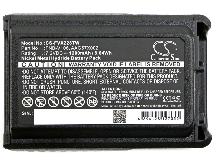 Vertex VX-228 VX-230 VX-231 VX-231L Two Way Radio Replacement Battery-5