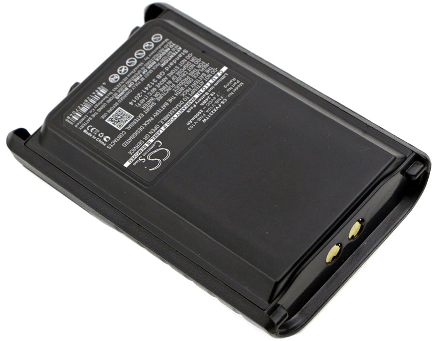 Vertex VX230 VX-230 VX-231 VX231L VX-231L VX234 VX-234 2600mAh Two Way Radio Replacement Battery-2