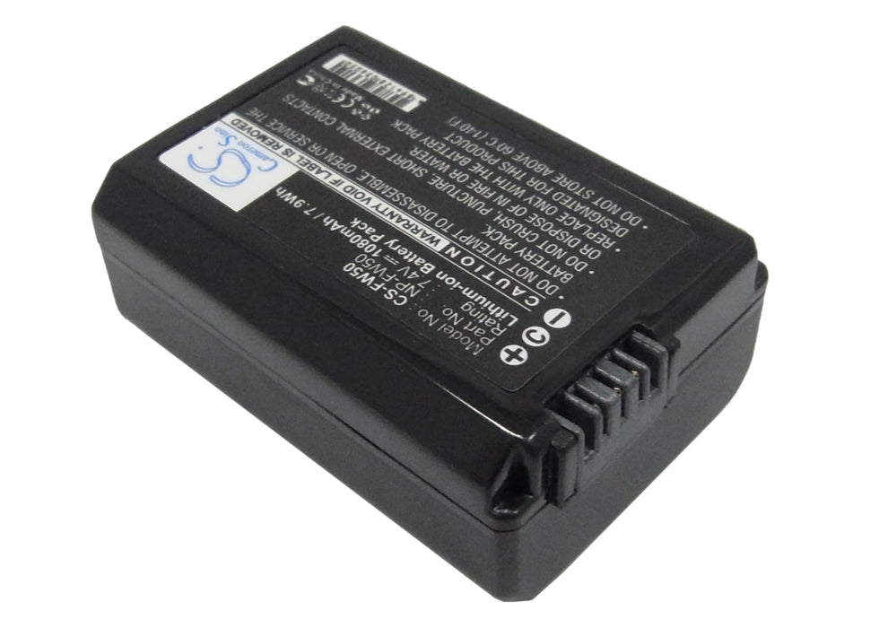 Sony DLSR A55 SLT-A35B Alpha 33 Alpha 5000 Alpha 5100 Alpha 55 Alpha 55V Alpha 6 Alpha 7 Alpha A6300 Alpha A7 II Alpha SLT- Camera Replacement Battery-2
